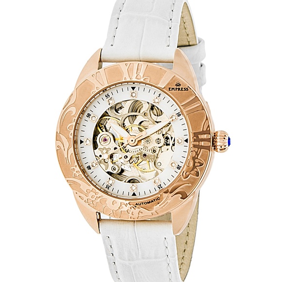NWT Automatic Women\'s Genuine Leather Band Watch